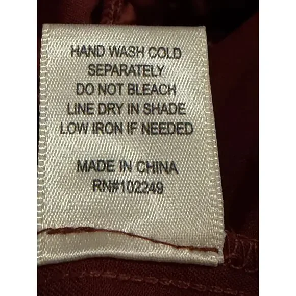 Skies Are Blue Satin Jumpsuit M Brown Cowl Neck Wide Leg Chic NWT - Picture 12 of 12